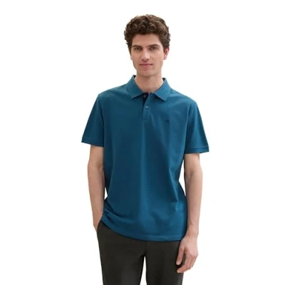 Abbildung von TOM Tailor WITH Contrast Poloshirt, Herren, Größe: 3XL, Moss blue