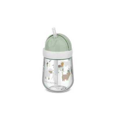 Abbildung von Mepal Strohhalmbecher Mio Kleinkind Strohhalm Becher ab 9 Monaten Auslaufsichere Trinkflasche für Kleinkinder Spülmaschinengeeignet &amp; BPA frei 300ml Little Farm