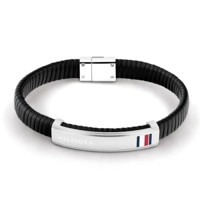 Abbildung von Tommy Hilfiger Armband, Herren, Größe: One Size, Schwarz