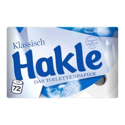 Abbildung von Hakle KLASSISCH Toilettenpapier 72 Rollen, Die Sanfte Reinigung und Pflege für Wohlbefinden