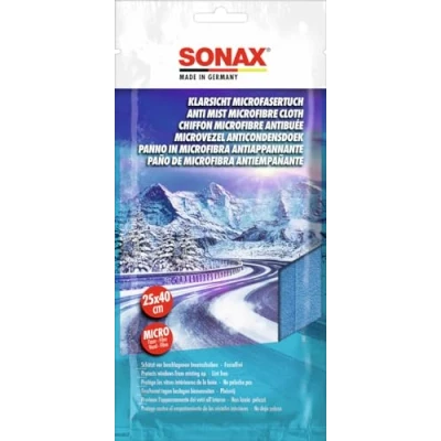 Abbildung von SONAX KlarSicht MicrofaserTuch (1 Stück) fusselfreies Antibeschlag Tuch schützt vor Beschlagen der Scheibe und sorgt für eine klare Sicht, Art Nr. 04212000