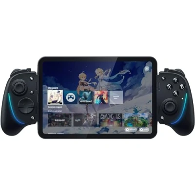 Abbildung von Razer Kishi Ultra USB C Gaming Controller für iPhone und Android Smartphones &amp; iPad Mini (Sensa HD Haptik, RGB, Passthrough Charging, Mecha Tactile Buttons D Pad, Mobiles Spielen) Schwarz