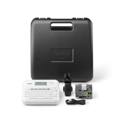 Abbildung von BROTHER P Touch PT D410VP Etikettiergerät für Büro und Zuhause mit Transportkoffer TZE Bänder von 3,5 bis 18 mm Breite zu 20 mm/Sekunden