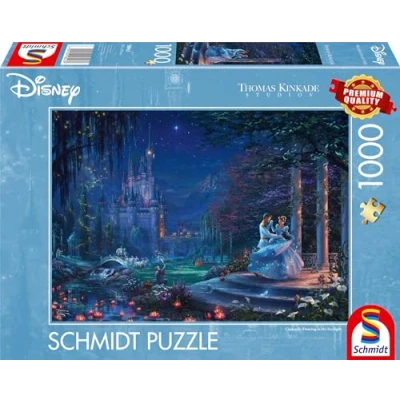 Abbildung von Schmidt Spiele 58043 Thomas Kinkade, Disney, Cinderella Dancing in The Starlight, 1000 Teile Puzzle, bunt