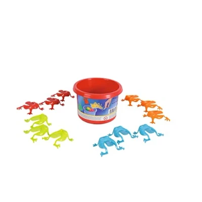 Abbildung von Simba 106044122 Frosch Hüpf Spiel, 2 fach sortiert, es wird nur ein Artikel geliefert, Top 12cm Durchmesser, 12 Frösche, ab 3 Jahren