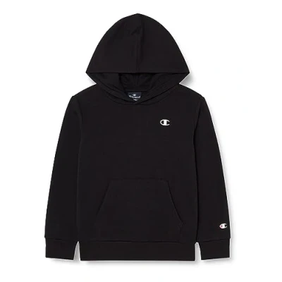 Abbildung von Champion Jungen Legacy Basics B Ultralight Powerblend Fleece Kapuzenpullover, Schwarz, 7 8 Jahre