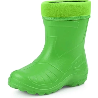 Abbildung von Ladeheid Gummistiefel Kinder federleichte und wasserdichte Eva Thermo Regenstiefel gefüttert KL050 (Grün, 25 EU)