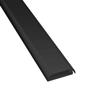 Abbildung von D Line TV Kabelkanal, Fernsehkabel Organiser, lackier, und überstreichbar, selbstklebend, einteiliges Design mit Scharnieren, 1x 60mm (B) x 15mm (H) 40cm Länge Schwarz