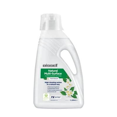 Abbildung von BISSELL Natürliche Multi Surface Reinigungslösung, Konzentrierter Bodenreiniger für CrossWave, SpinWave, SpinWave Roboter und HydroWave, Blumenduft, Sicher Haustiere, 2 Liter, 30961