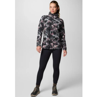 Abbildung von Columbia Glacial Print 1/2 ZIP Fleecepullover, Damen, Größe: Large, Black