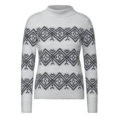 Abbildung von Cecil Strickpullover, Damen, Größe: Large, Grau