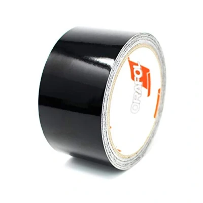 Abbildung von 10 Meter (1,79/Meter) Zierstreifen Auto Motorrad Boot Modellbau Farbauswahl Finest Folia Dekorstreifen Seitenstreifen Klebestreifen (Schwarz Glanz, 50mm Breite)