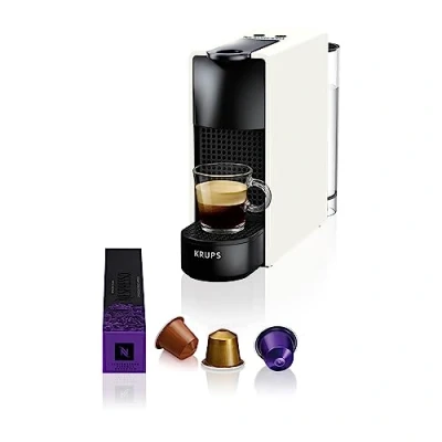Abbildung von Nespresso Krups XN1101 Essenza Mini Kaffeekapselmaschine 1260W weiß 0,7 Liter