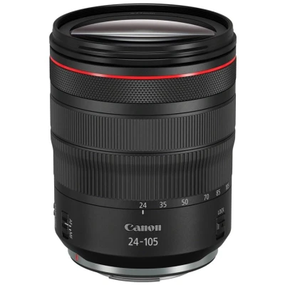 Abbildung von Canon Objektiv RF 24 105mm F4L IS USM Lens Zoomobjektiv Teleobjektiv passend für Kameras der EOS R Serie (77mm Filtergewinde, Bildstabilisator, Nano Motor, Witterungsschutz), schwarz
