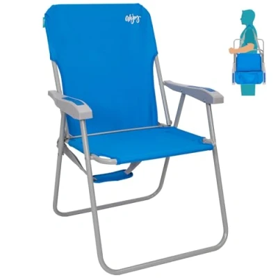 Abbildung von #WEJOY Klappstuhl Leicht Tragbar Campingstuhl Faltbar Stark Stabil Langlebig für Garten Balkon und Festival Outdoor als Angelstuhl Camping Stuhl Max Hold bis 136 kg, 1/2 Stück