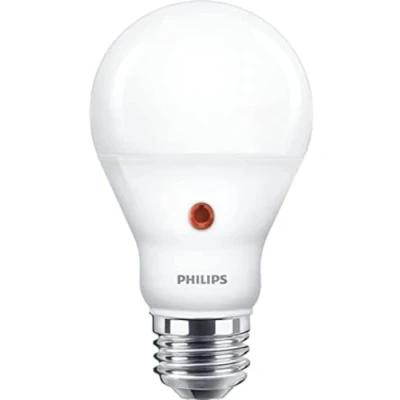 Abbildung von PHILIPS Lighting LED E27 Lampe mit Tageslichtsensor, 60W, Tropfenform, matt, warmweiß, Lichtsensor
