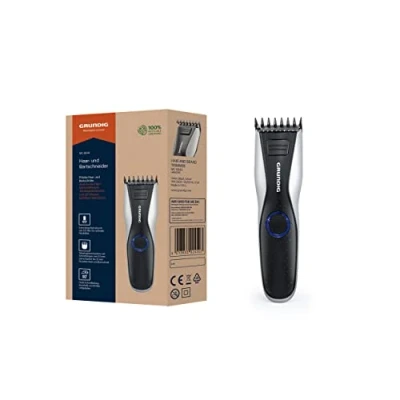 Abbildung von GRUNDIG MC6840 Haar und Bartschneider, Akku/Netz, LED, Schwarz, Silber, Schnittlänge Bis 30 mm