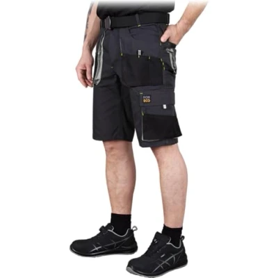 Abbildung von REIS FORECO TS BJS Arbeitsshorts für Herren, Cargo Shorts, Sicherheitsshorts, Arbeitsshorts, Garten Grau Schwarz Hellgrau, Größe: M
