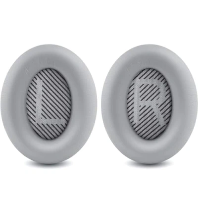Abbildung von Bingle Ersatz Ohrpolster für Bose QC35, kompatibel mit QuietComfort 35 (QC35 ii) Kopfhörer, Professionelle II QC35 II（Grau）
