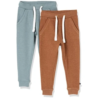 Abbildung von MAGIC KIDS WEAR Jogginghose Kinder und Babies aus Baumwolle, 2er Pack Toffee (236), 134