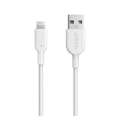 Abbildung von Anker PowerLine II iPhone Ladekabel, Lightning Kabel, MFi Zertifiziert für 13/12/11/Pro/XS/XS Max/XR/X/8/8 Plus/7/7 Plus/6s/6/6 Plus (Weiß), 0.9m
