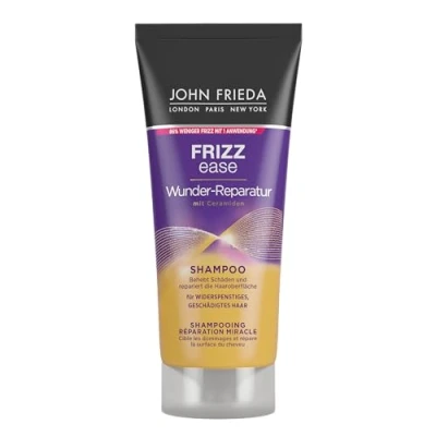 Abbildung von John Frieda Wunder Reparatur Shampoo Inhalt: 75 ml Reisegröße Ideal zum Testen oder Verreisen Frizz Ease Serie