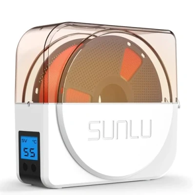 Abbildung von SUNLU 3D Drucker Filament Trockner S1 Plus, Eingebauter Umluftventilator, Filamenttrockner für PLA/PETG/TPU und andere Filamente, Trockenbox 1.75mm/2.85mm/3.00mm. (Weiß)