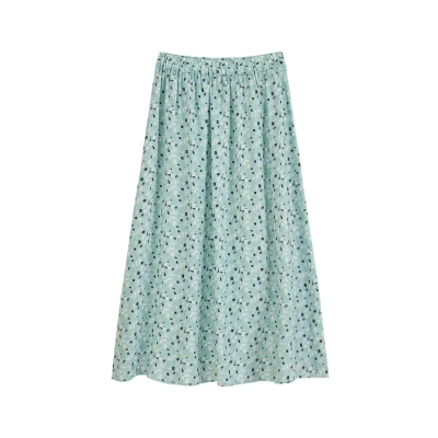 Abbildung von Marc O&#039;Polo Denim MIDI AUS Bedrucktem Alinienrock, Damen, Größe: XXS, Light blue