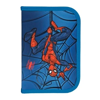 Abbildung von Scooli Gefülltes Schüleretui Spider Man Federmäppchen mit hochwertigen Stiften &amp; Zubehör Ideal für Schule, Freizeit und unterwegs ab 6 Jahren