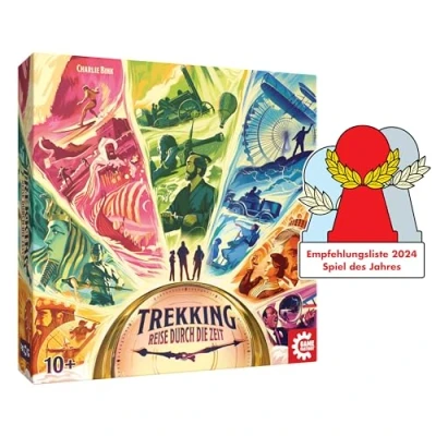 Abbildung von Game Factory 646098 Trekking, Reise durch die Zeit, Gesellschaftsspiel für 1 4 Spieler, ab 10 Jahren, Brettspiel, Familienspiel