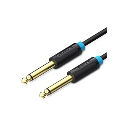Abbildung von VENTION 6,35mm Gitarren Instrumentenkabel Mono Audio Klinke Kabel, 1/4&quot; Klinkenstecke TS Kabel auf Lärmschutz für Gitarre,Verstärker,Bass(3M)