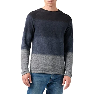 Abbildung von JACK &amp; JONES Herren Strickpullover Rundhals Basic Langarm Sweater Baumwolle Shirt JJEHILL