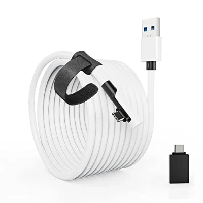 Abbildung von Tiergrade Link Kabel 6M Kompatibel mit Meta Quest 3/Quest 2/Pro, PICO4/Pro, High Speed PC Datenübertragung 5Gbps, USB3.2 gen1 zu USB C Zubehör für VR Headset und Gaming
