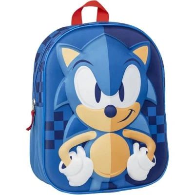 Abbildung von Disney 3D Sonic THE Hedgehog Backpack Stylish AND Durable FOR FANS Schulranzen Multi coloured für Kinder, Größe: One Size,