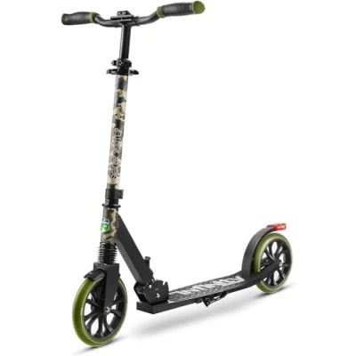 Abbildung von SereneLife Roller für Kinder &amp; Erwachsene, Unisex Tretroller, Cityroller, klappbar höhenverstellbar, Big Wheel Scooter bis 120 kg belastbar, Kinderroller, Kickscooter große Räder Junge Mädchen