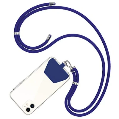 Abbildung von COCASES Handyband Universal zum Umhängen aus Nylon kompatibel mit jeden Smartphones, Handygurt Umhängenband Kordel (Blau)