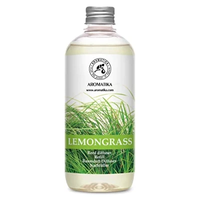 Abbildung von Raumduft Nachfüller Lemongrass Zitronengras 500ml Nachfüllflasche mit Naturreinem Ätherischen Lemongras Öl Intensiv &amp; Langanhaltend Natürlicher fur Raum Küche Bester Raumlufterfrischer