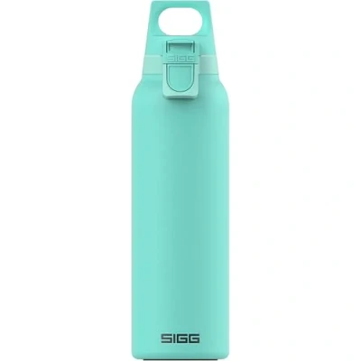 Abbildung von SIGG Isolierte Trinkflasche Thermosflasche Hot &amp; Cold One Light Glacier Mit Fruchtfilter Auslaufsicher BPA frei 18/8 Edelstahl Camping Outdoor Hellblau 0,55L