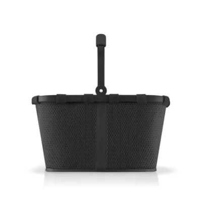 Abbildung von reisenthel carrybag frame mesh black Stabiler Einkaufskorb mit viel Stauraum und praktischer Innentasche Elegantes wasserabweisendes Design