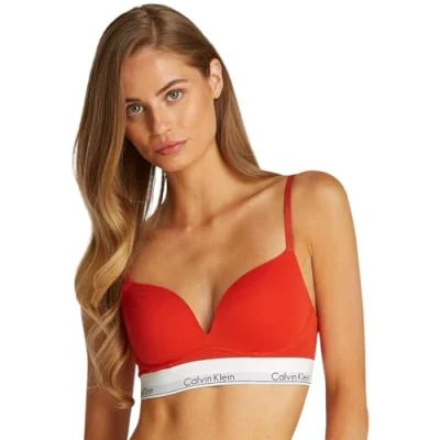 Abbildung von Calvin Klein Damen Push Up BH Plunge mit Bügel, Rot (Molten), 65C