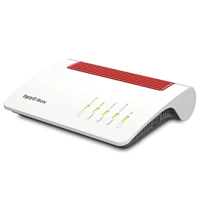 Abbildung von AVM FRITZ!Box 7590 AX Exclusive Edition (Wi Fi 6 DSL Router 2.400 MBit/s (5GHz) &amp; 1.200 (2,4 GHz), inklusive SanDisk USB Stick, WLAN Mesh, DECT Basis, deutschsprachige Version)
