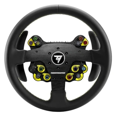 Abbildung von Thrustmaster EVO Racing 32R Leather, Rundes, Lederbezogenes Lenkrad und Abnehmbare Nabe, Für PC Konsolen