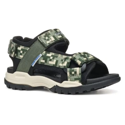 Abbildung von Geox Borealis BOY Trekkingsandale für Kinder, Größe: 38, Green/black Schuhe