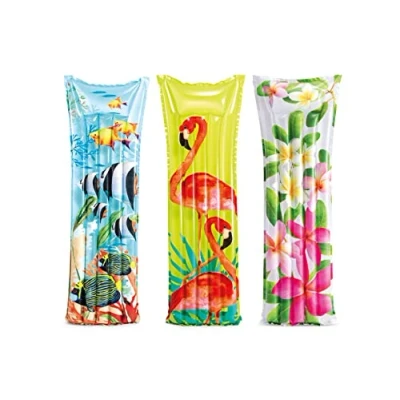 Abbildung von Intex 59720EU Aufblasbare Luftmatratze Florales Muster Assortiert, Vinyl, Mehrfarbig, 183x69 cm