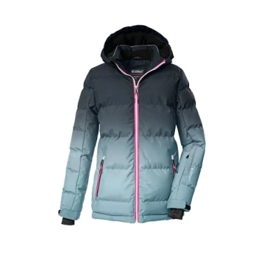 Abbildung von killtec Mädchen Skijacke/Ski Steppjacke mit Kapuze und Schneefang KSW 330 GRLS SKI QLTD JCKT, hellblau, 152, 42469 000