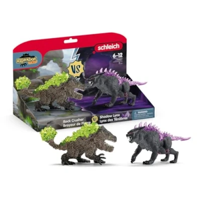 Abbildung von schleich 70827 Schattenluchs vs. Felsbrecher, ab 6 Jahren, ELDRADOR CREATURES Spielfigur, 31 x 16 18 cm