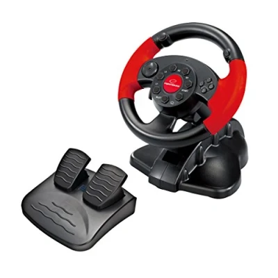 Abbildung von Esperanza EG103 Gaming Lenkrad PC/PSX/PS2/PS3 USB High Octane Schwarz/Rot