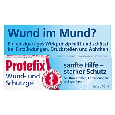 Abbildung von Protefix Wund &amp; Schutz Gel Sanfte Hilfe bei Druckstellen von Prothesen oder Zahnspangen 10 ml