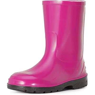 Abbildung von Ladeheid Gummistiefel Kinder federleichte und wasserdichte Eva Thermo Regenstiefel gefüttert KL050 (Hellrosa, 24 EU)