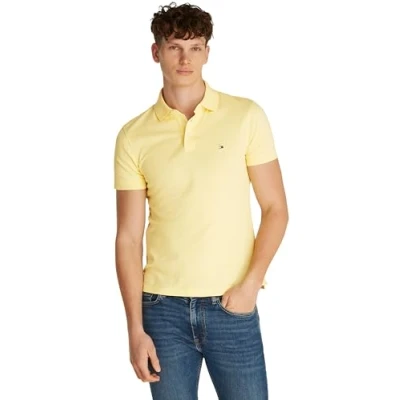Abbildung von Tommy Hilfiger Herren Poloshirt Kurzarm 1985 Slim Fit, Gelb (Citronella), XXL